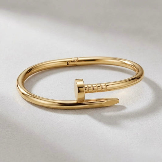 Gold nail Kada