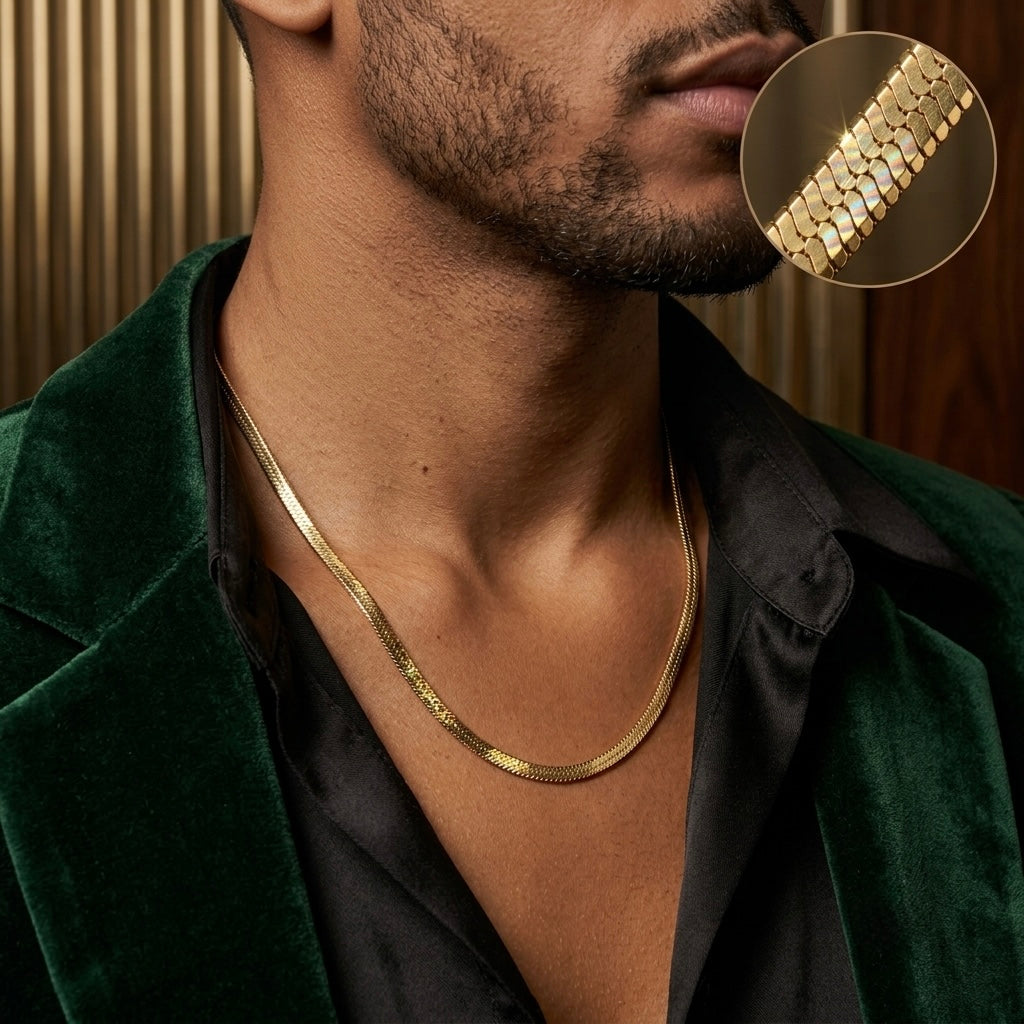 Golden serpent chain