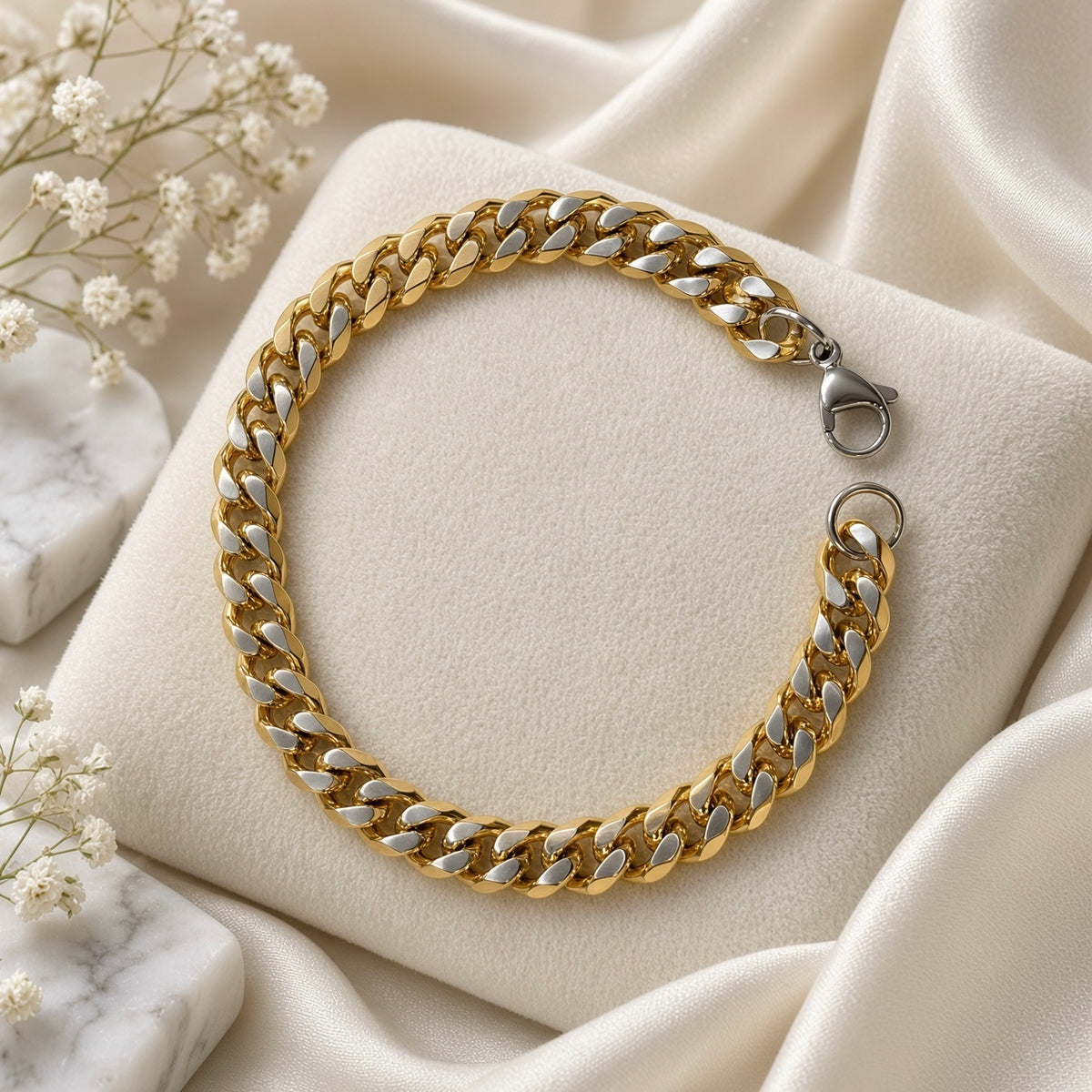 Dual tone Bracelet - Broad