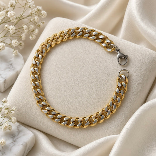 Dual tone Bracelet - Broad
