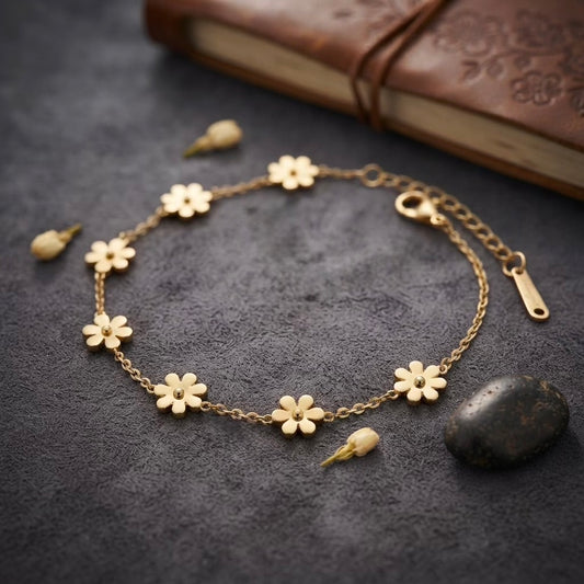 Flower Charm Bracelet