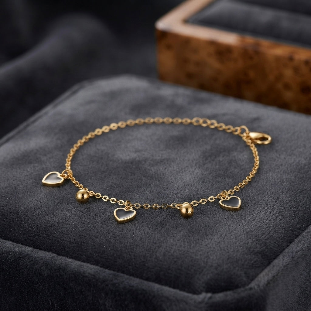 Black Heart Bracelet