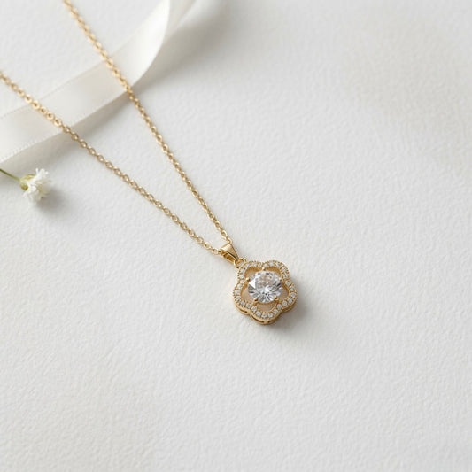 Floral CZ chain