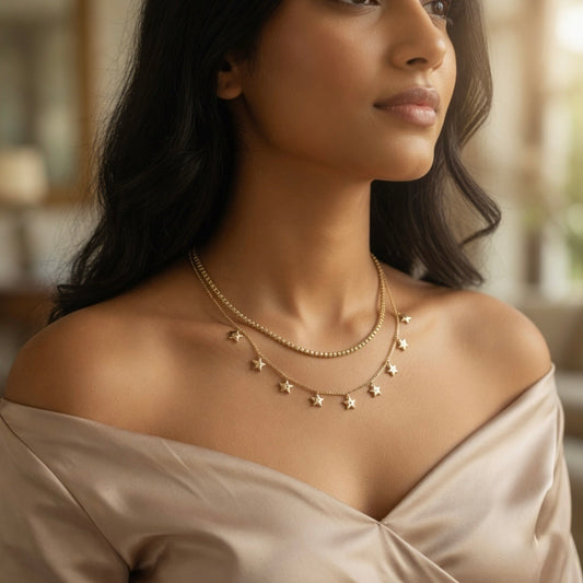 Luckystar neckline chain