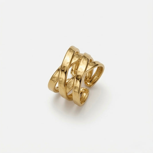 Luxe spiral ring